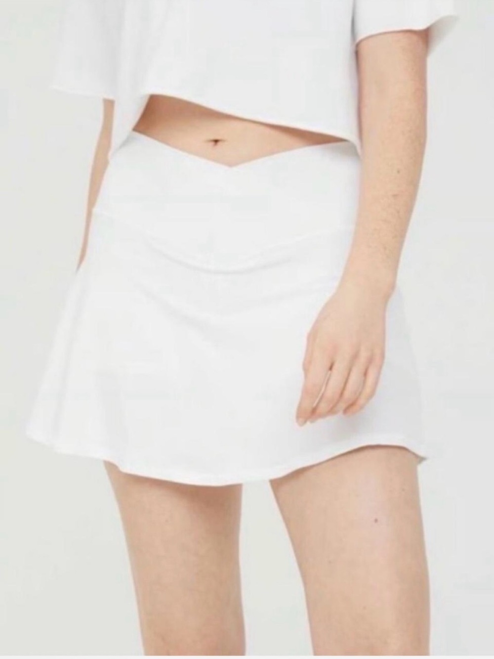 aerie White Mini Skort